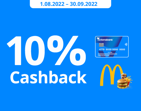 Profită de 10% CashBack la plata cu Cardurile VictoriaBank